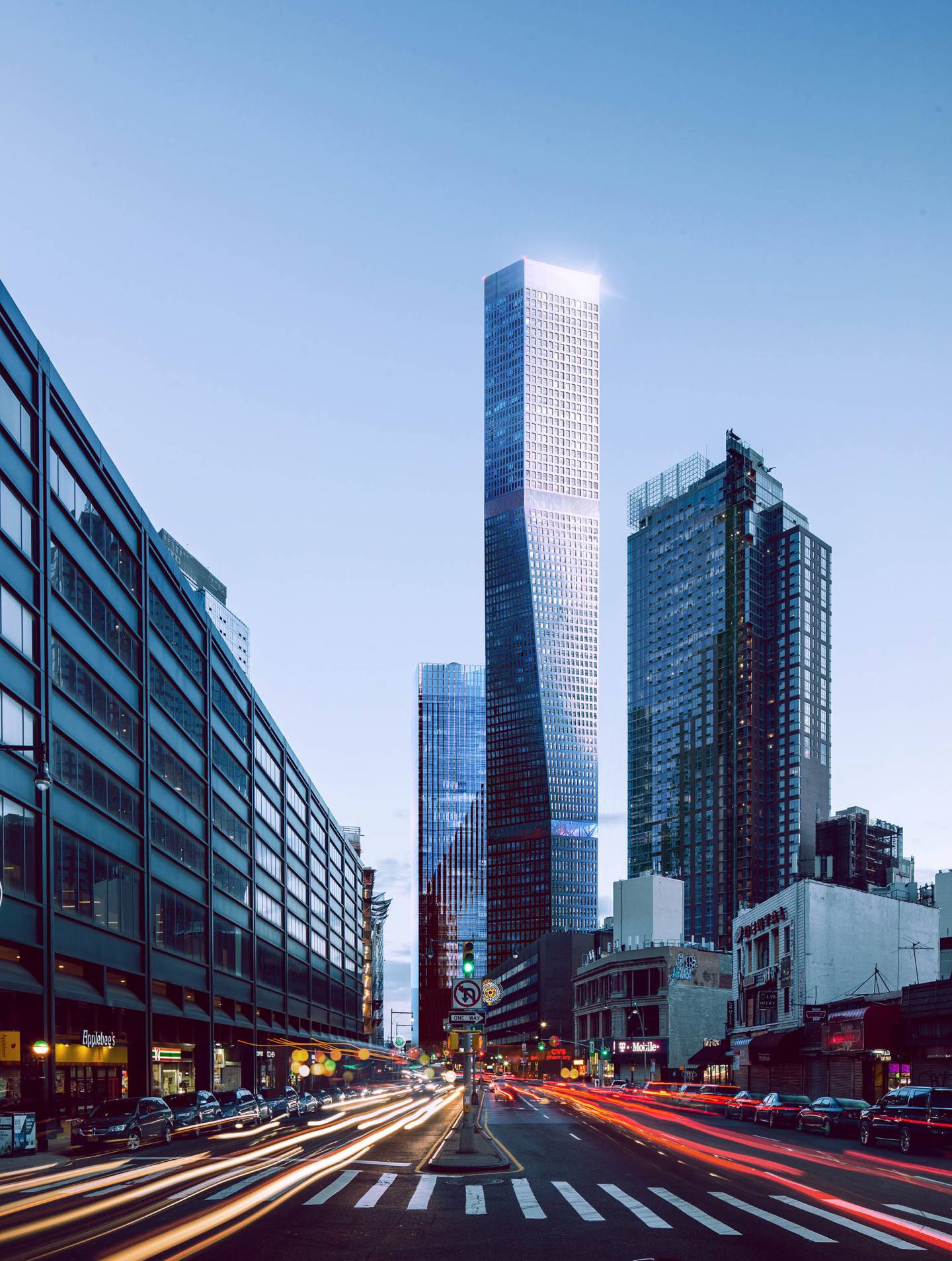 View South Down Flatbush Avenue